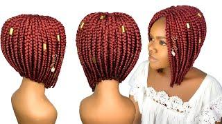 MOST BEAUTIFUL BRAIDED WIG TUTORIAL USING EXPRESSION BRAID EXTENSION - No Closure Wig - Budget Wig