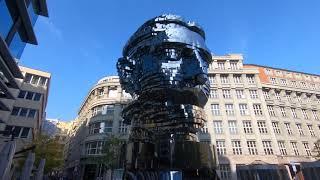 The Franz Kafka Head in Prague, Czech Republic