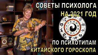 Советы психолога Натальи Кучеренко на 2021 год по  психотипам китайского гороскопа