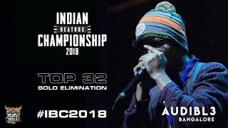 INDIAN BEATBOX CHAMPIONSHIP™ 2018 | Solo Eliminations | AUDIBLE | BEATBOX INDIA