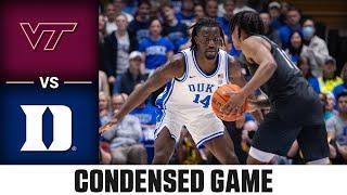 Virginia Tech vs. Duke Condensed Game | 2024-25 ACC Men's Basketball