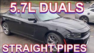 2018 Dodge Charger R/T 5.7L HEMI DUAL EXHAUST w/ STRAIGHT PIPES!