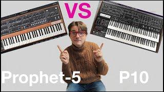 P10 Cherry Audio VS Prophet 5 V Arturia OUT OF THE BOX SOUND COMPARISON