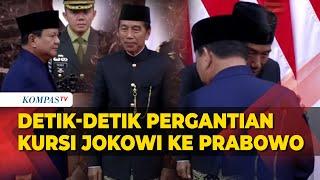 Momen Pergantian Kursi Presiden RI dari Jokowi ke Prabowo Subianto Saat Pelantikan di MPR