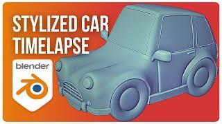 Creating 3D Stylized Car in Blender | Modeling Timelapse