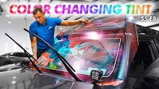 Tinting Over Existing Tint + Chameleon Windshield Installation | A Day In The Life - S5 / E8