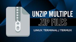 Unzip/Extract multiple “.zip” files using Linux terminal/ TRMX - #DevilTechno #DevilCentral