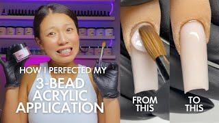 How I Perfected My 3-Bead Acrylic Application