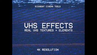 VHS Effects: Real VHS Texture Overlays (4K) | Real Video Tape Effect