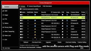 How to add new IP Camera in hikvision NVR