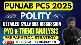 Punjab PCS 2025 I POLITY PYQ & Syllabus Discussion I BY Bharat Sir