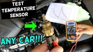 HOW TO TEST COOLANT TEMPERATURE SENSOR. Any Car