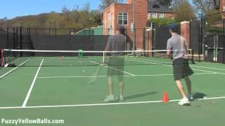 Tennis Forehand Ball Machine Drill