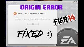 FIFA 14 - ORIGIN ERROR ACTIVATION FIX    SIMPLE & EASIEST METHOD!