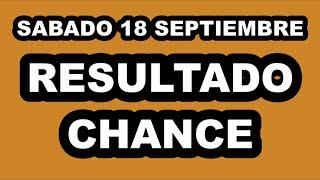 Resultados del Chance del Sábado 18 de Septiembre de 2021