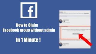 How to Claim Facebook group without admin ⏬- in 1minute 2024