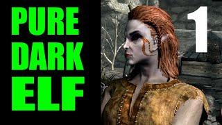 Skyrim PURE DARK ELF Challenge Run Walkthrough - Part 1, Myrwatch (Legendary Difficulty)