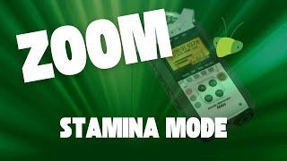 What is Stamina Mode on the Zoom H4n?