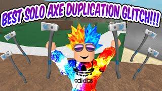 Roblox Lumber Tycoon 2- How to DUPLICATE AXES! [NOT PATCHED] (SOLO)