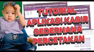 Panduan Lengkap Aplikasi Kasir Percetakan Sederhana Excel (Cetak Banner & Transaksi Barang)