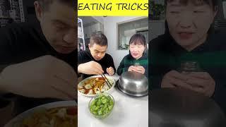 My selfish husband thought he saw through my trick, but I ate the chicken leg #funny #mukbang