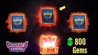 wow  800 Gems Worth LEGENDARY Chest Opening! Castle Crush : War Battle