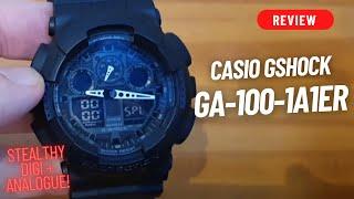 WATCH REVIEW: CASIO G-SHOCK GA-100-1A1 MILITARY STEALTH ALL BLACK QUARTZ WATCH