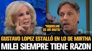 GUSTAVO LOPEZ ESTALLÓ CON MIRTHA TRAS ESCÁNDALO CON MILEI