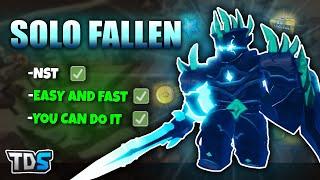 HOW TO SOLO FALLEN IN TDS (Easiest Method) (Roblox)