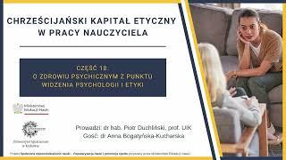 O zdrowiu psychicznym z punktu widzenia psychologii i etyki