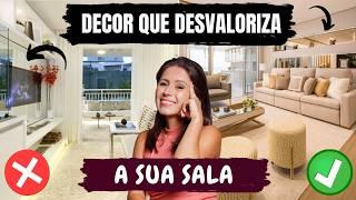 10 ERROS QUE DESVALORIZAM A SUA SALA DE ESTAR E JANTAR