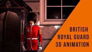 British royal guard 3D animation