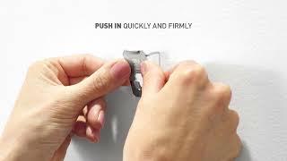 How To Install The 3M CLAW™ Drywall Picture Hanger for Heavyweight Items