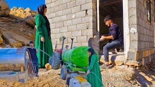 Ebrahim and Soghara's romantic cooperation to finish building a house and provide water