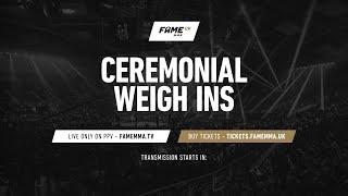 FAME MMA UK, Ważenie