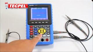 TECPEL, Handheld Oscilloscope OS-1022 掌上型示波器使用教學與介紹說明影片