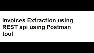 Oracle Cloud Invoices  Extraction Using REST API
