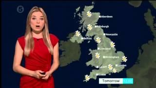 SIAN WELBY:-: CHANNEL 5_Weather - 16 Aug  2013 -