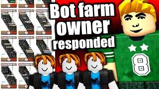 The people behind the roblox bots responded...