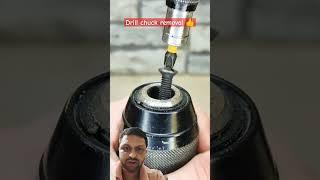 Drill chuck removal 