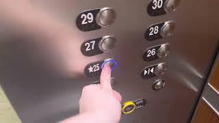 Dover/ThyssenKrupp Traction Shuttle Elevators @ One Eleven Congress/Wells Fargo Tower, Austin, TX