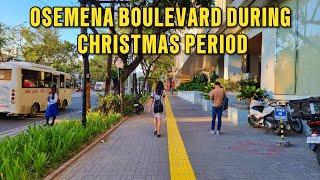 Osemena Boulevard During Christmas season. Updated walking tour. Cebu city