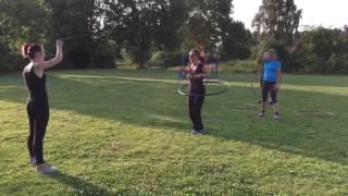 HoepelFitness: touwtjespringen met hoepel (jump rope hula hoop)