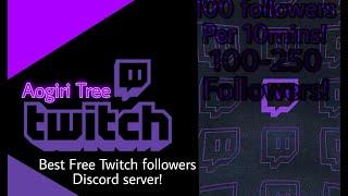 Free Best Twitch Bot Followers 2023 (Discord server)