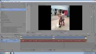 Как из вертикального видео сделать горизонтальное в Sony Vegas