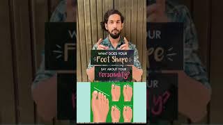 Foot shape say about your personality  (health tips ) #shorts #robinnaagar