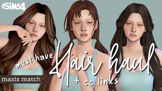 More Maxis Match Hair + Links • Sims 4 CC MUST-HAVES