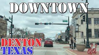 Denton - Texas - 4K Downtown Drive