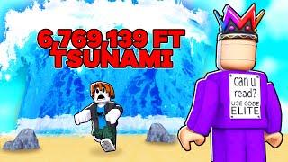 Roblox BUT A Huge 6,769,139 FT Tsunami HITS