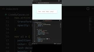  Modern Animated Navbar Using Pure HTML & CSS | No JavaScript! #webdevelopment #coding #animation